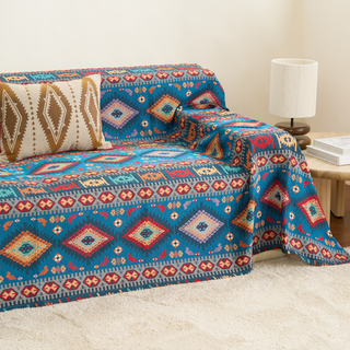 Copridivano Boho Chic Azzurro - Vendita Finale