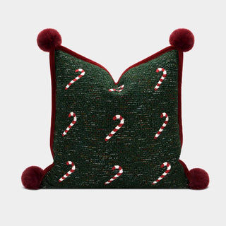 Fodera per cuscino Holiday Candy Cane