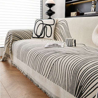 Copridivano / Copertura reversibile jacquard
