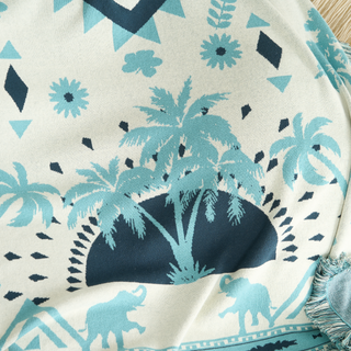 Set Coperta e Copricuscino Boho Azteco