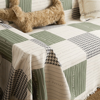 Fodera per divano in cotone patchwork