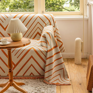 Copridivano Geometric Rust Chevron