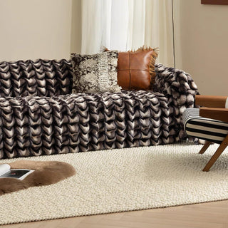 Copridivano in pelliccia sintetica Luxe Warmth