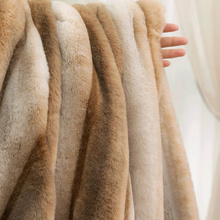 Fodera per divano a righe in peluche