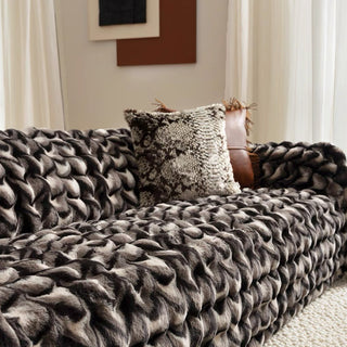 Copridivano in pelliccia sintetica Luxe Warmth