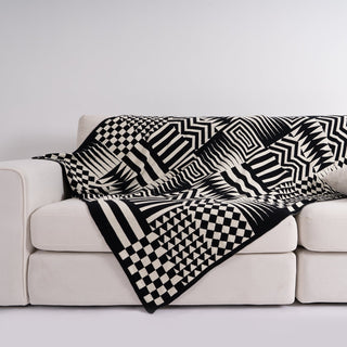 Plaid a motivo geometrico