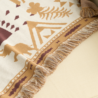 Set Coperta e Copricuscino Boho Azteco