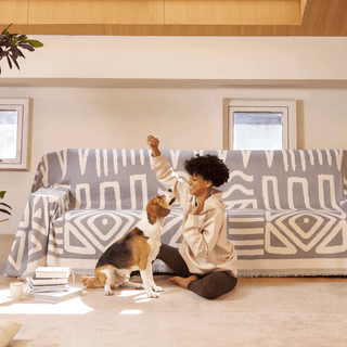 Copridivano in stile Boho geometrico - Saldi finali