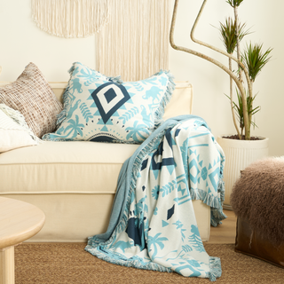 Set Coperta e Copricuscino Boho Azteco