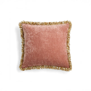 Fodera per cuscino con frange Blush Velvet
