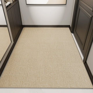 Tappeto minimalista in juta naturale, facile da pulire, resistente, antiscivolo, adatto agli animali domestici, zerbino minimalista per corridoio e interni