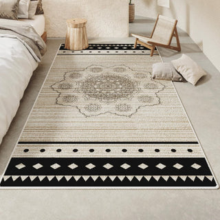 Tappeto per camera da letto stile boho, stile tribale, mandala, facile da pulire