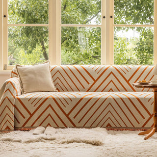 Copridivano Geometric Rust Chevron