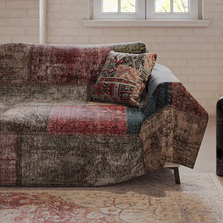 Copridivano tribale patchwork vintage