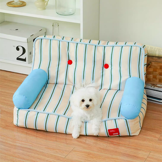 Letto per Animali a Strisce Orizzonti Blu ZEZE Pets