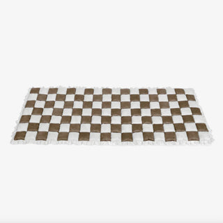 Grande materassino quadrato in tartan per cani e gatti