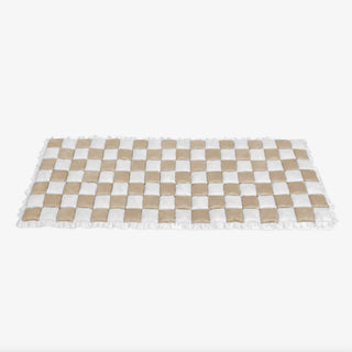 Grande materassino quadrato in tartan per cani e gatti