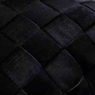Cuscino quadrato in velluto nero