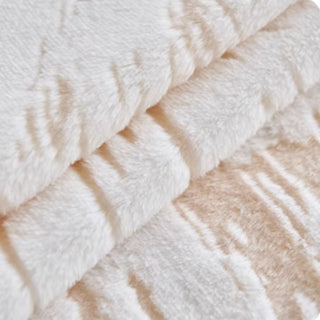 Copridivano in peluche geometrico per il massimo comfort e stile con texture tridimensionale