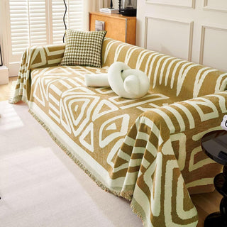 Copridivano / Copertura in stile boho geometrico